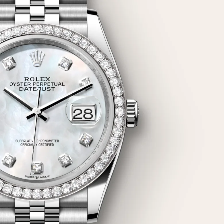 Rolex Datejust White Rolesor - combination of Oystersteel and white gold M126284RBR-0011 - Rolex Boutique Sentosa