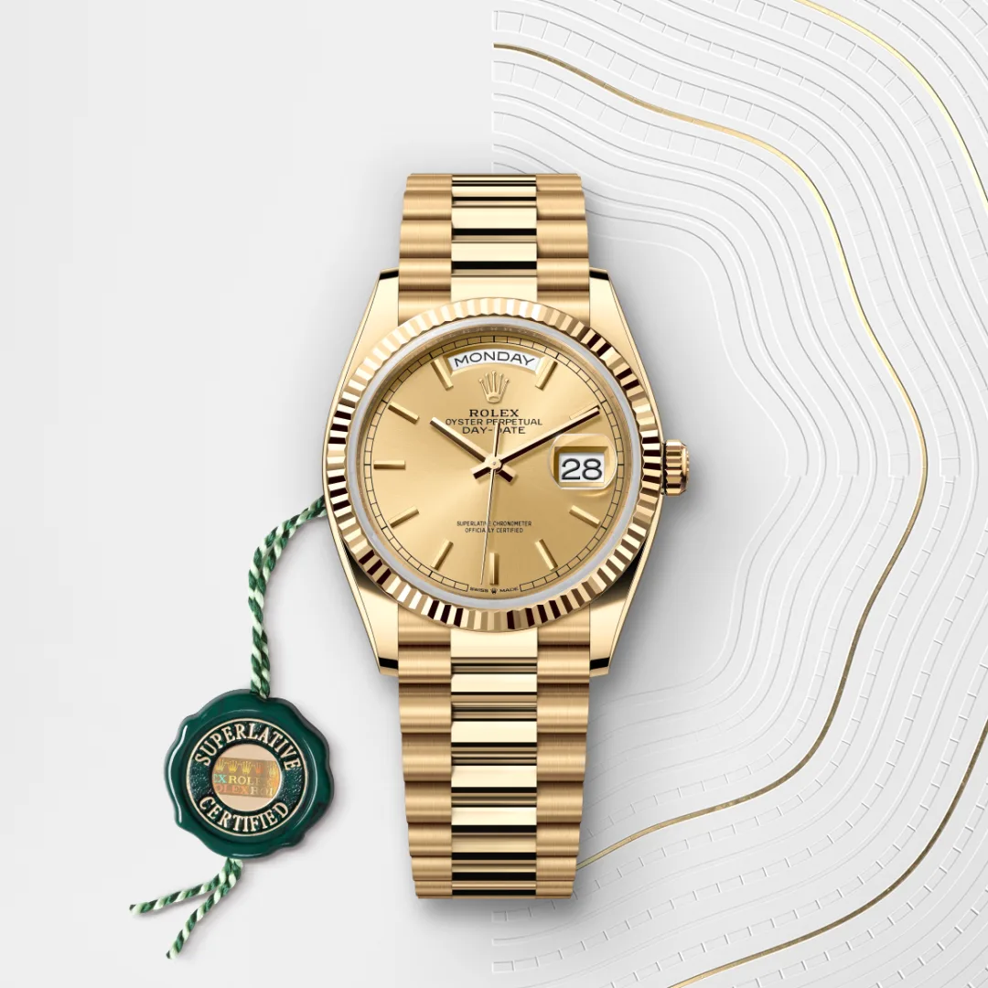 Rolex Day-Date 18 ct yellow gold M128238-0045 - Rolex Boutique Sentosa